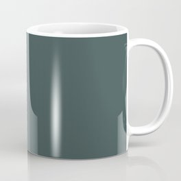 Dark Green Solid Color Pairs PPG Glidden Paint Color of the Year 2019 Night Watch PPG1145-7 Coffee Mug