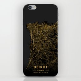 Beirut, Lebanon - Gold iPhone Skin