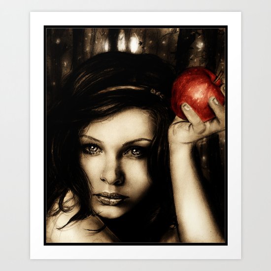Snow white Art Print
