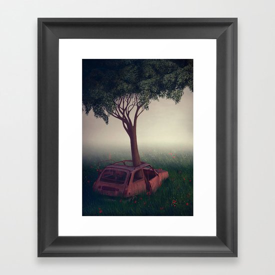 I Lied Framed Art Print