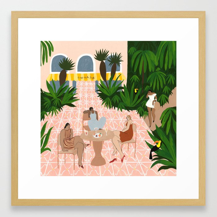 The Jungle Café Framed Art Print
