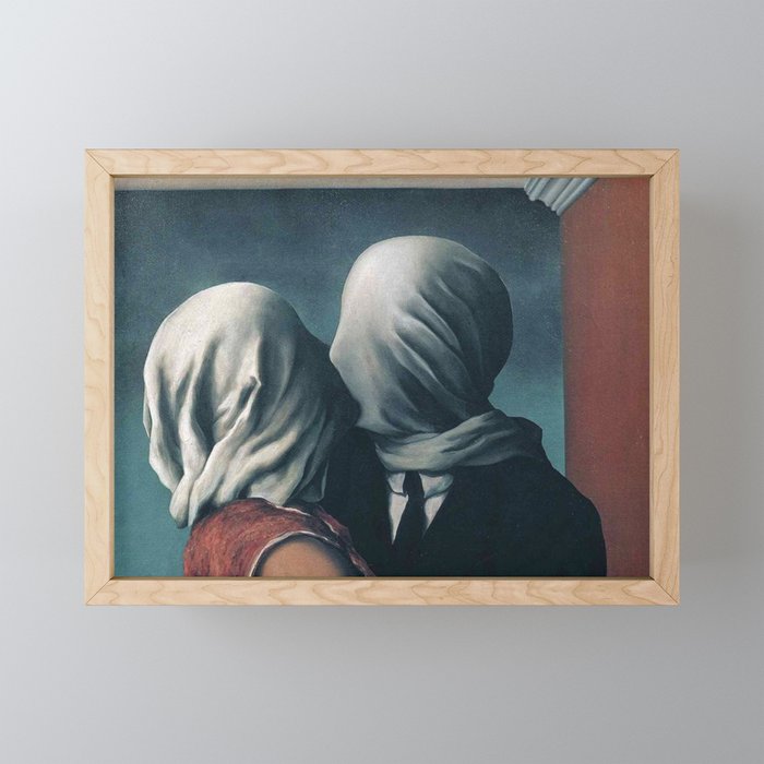 The Lovers Rene Magritte Framed Mini Print by ZestForArt Society6