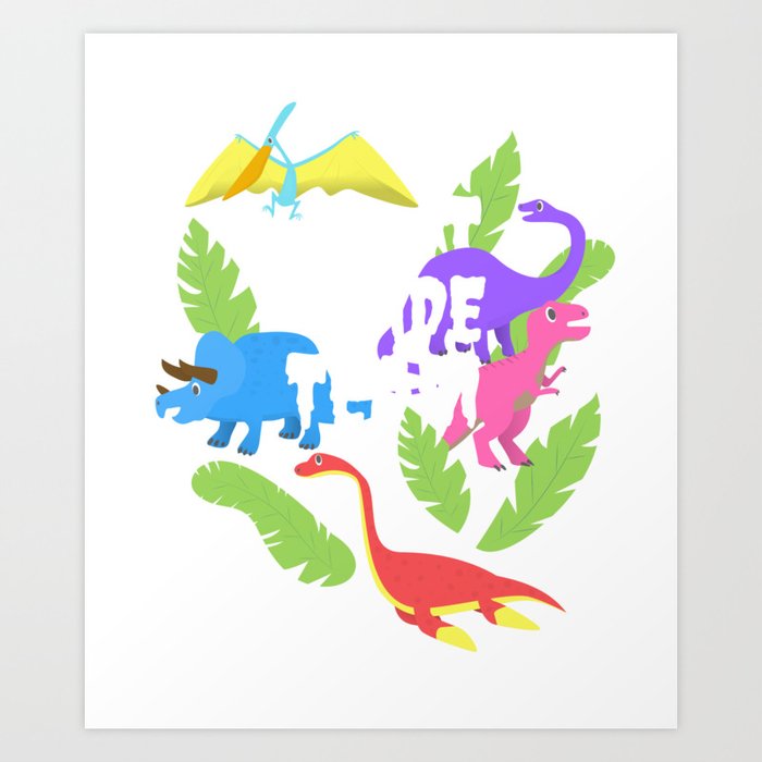 1st Grade Team Shirts First Grade Team Dinosaur Shirts Art Print