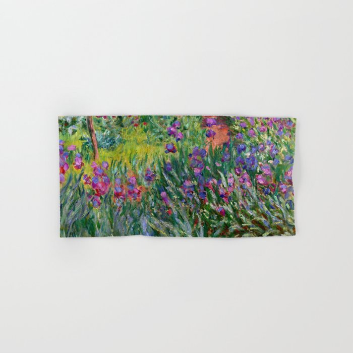 Claude Monet "The Iris Garden at Giverny", 1899-1900 Hand & Bath Towel