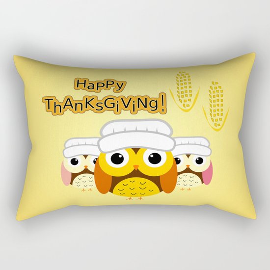 Happy Thanksgiving Rectangular Pillow