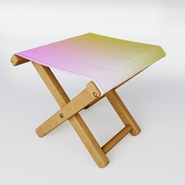 65 Rainbow Gradient Colour Palette 220506 Aura Ombre Valourine Digital Minimalist Art Folding Stool