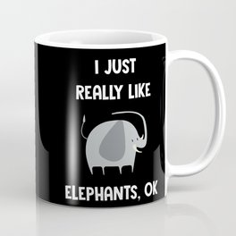 I Just Really Like Elephants Shirt Cute Elephant Shirt Women Coffee Mug