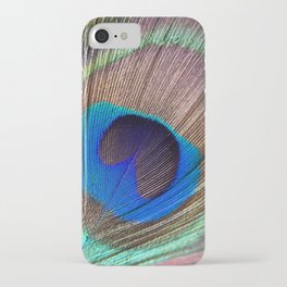 Peacock feather close up	 iPhone Case