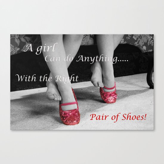 The right Shoes Canvas Print