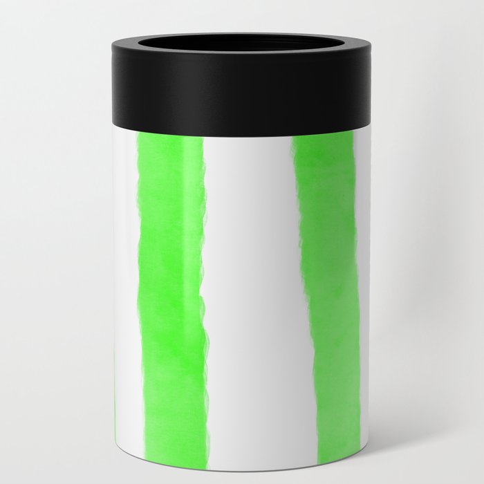 Watercolor Vertical Lines With White 57 Can Cooler