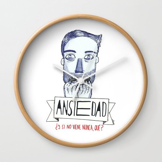 Ansiedad (Anxiety) Wall Clock