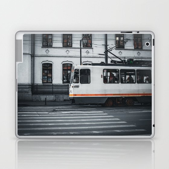 Urban old tram Laptop & iPad Skin