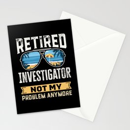 Retired Investigator Funny Retirement Gift Stationery Card