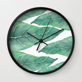 Leaves 4 Wall Clock