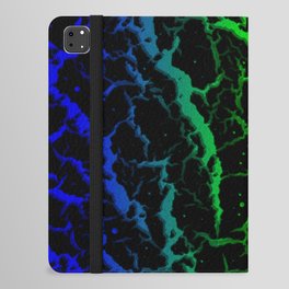 Cracked Space Lava - Blue/Green iPad Folio Case