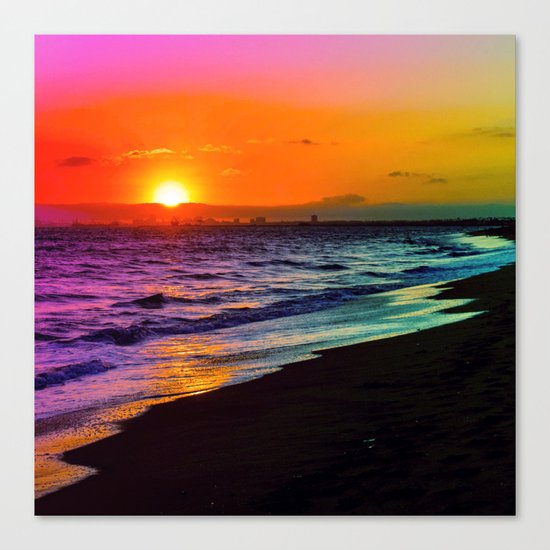 Rainbow Sunset Canvas Print