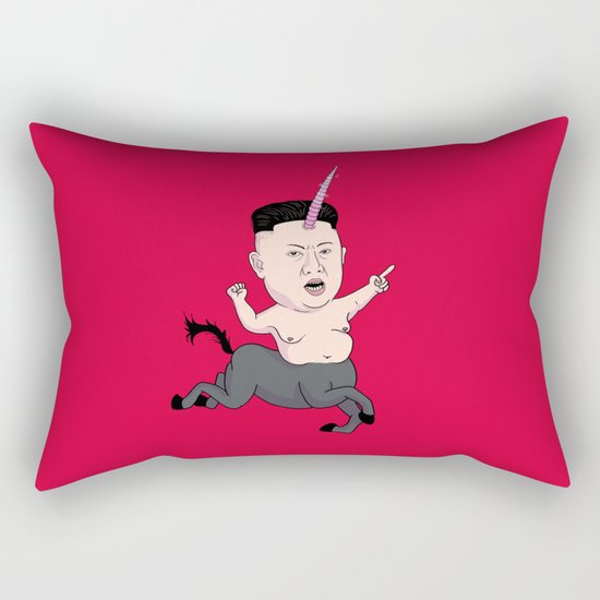 Kim Jong Unicorn Rectangular Pillow