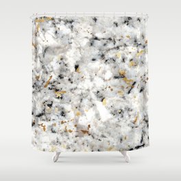 Classic Marble with Gold Specks Shower Curtain