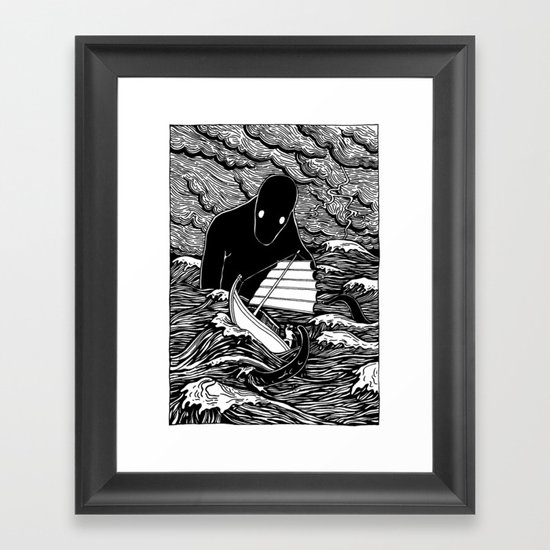 Umibōzu 海坊主 Framed Art Print