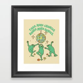Frog Dance Framed Art Print