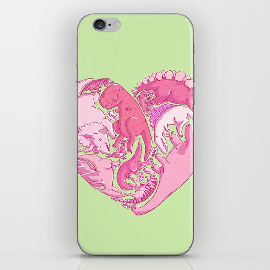 Loveasaurus iPhone & iPod Skin