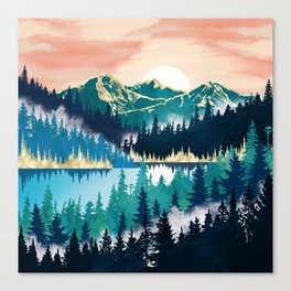 Lake Mist Canvas Print