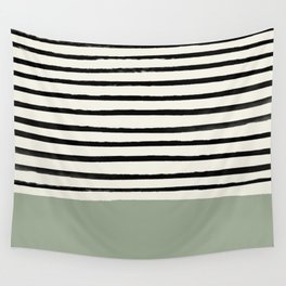 Sage Green x Stripes Wall Tapestry