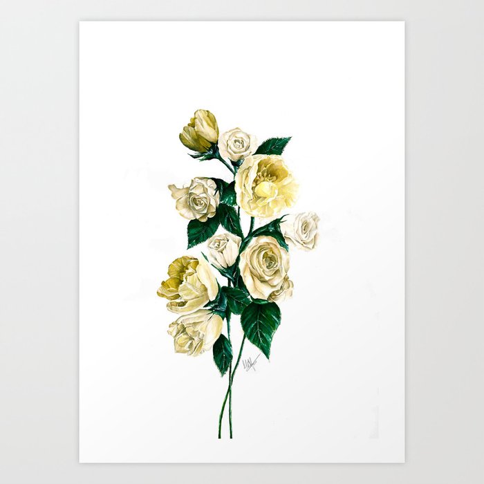 Yellow bouquet Art Print