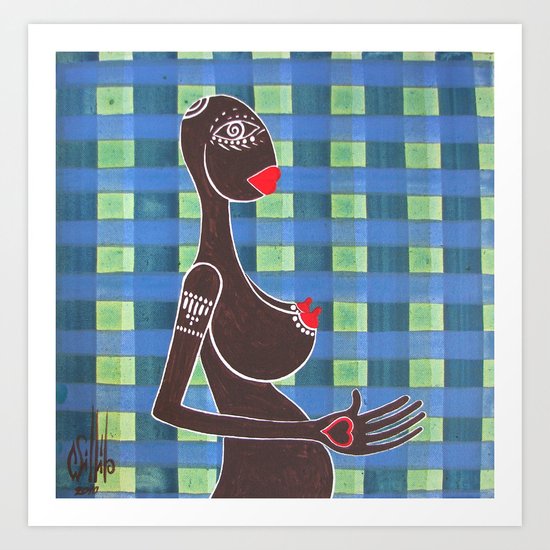inside me / just a girl Art Print