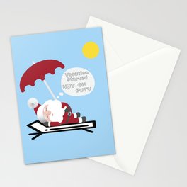 Santa Claus Not On Duty Stationery Cards
