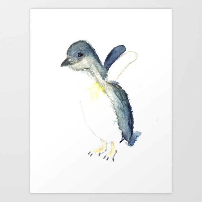 Baby penguin Art Print