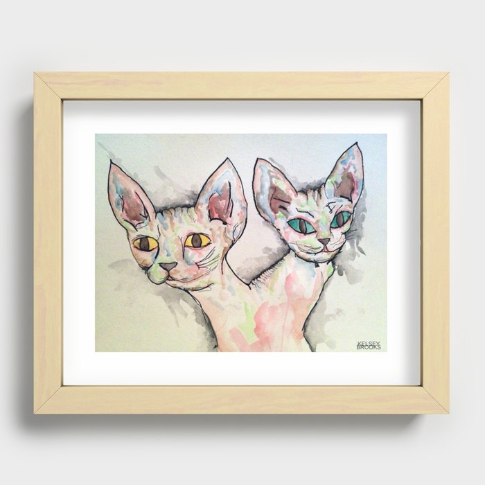 Hairless Recessed Framed Print