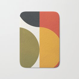Attached Abstraction 10 Bath Mat | Line, Wall, Curated, Lines, Shapes, Geometric, Nature, Geometry, Painting, Color 