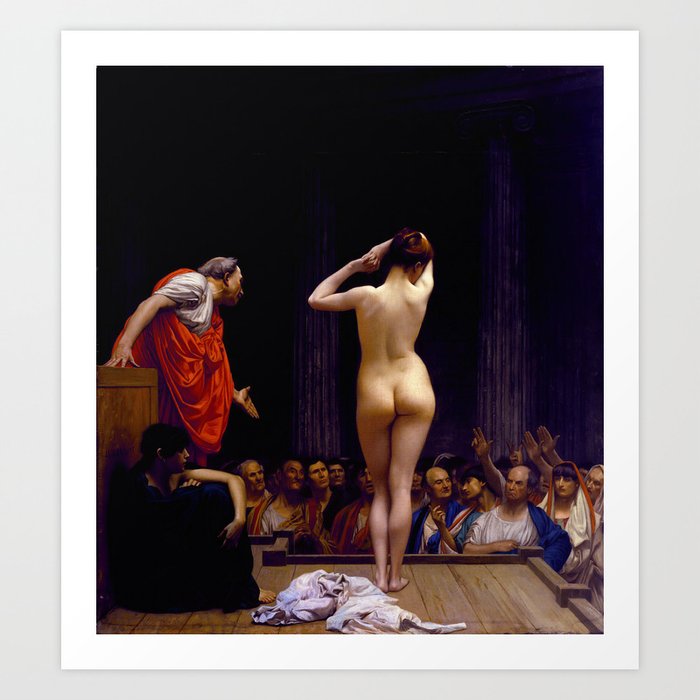 A Roman Slave Market (ca 1884) Jean-Leon Gerome  Art Print