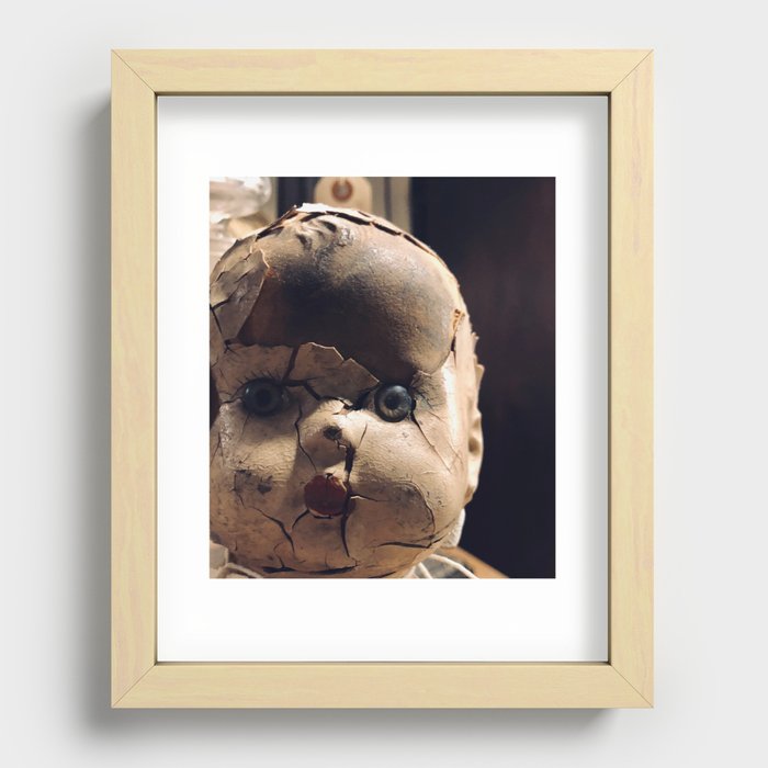 Creepy Baby Doll Head Art Print by StanleyStudio Society6