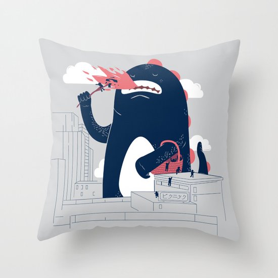 Sunday Picnic Throw Pillow