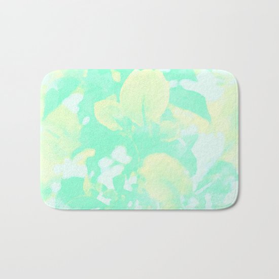 Mint Bougainvillea Bath Mat
