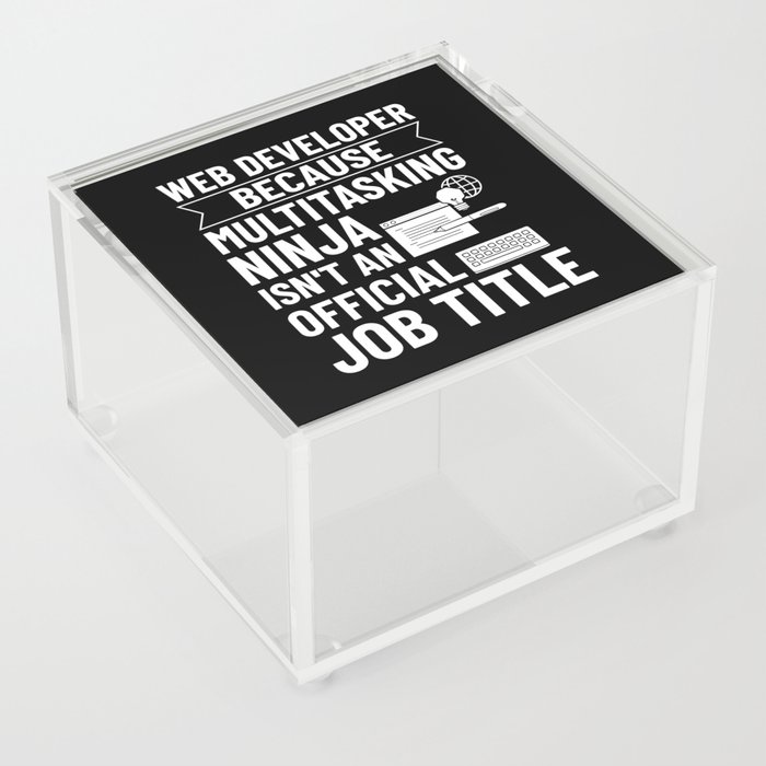 Web Development Engineer Developer Manager Acrylic Box