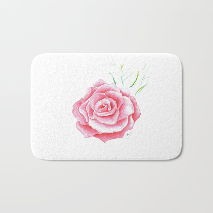 Rose Aquarell Bath Mat