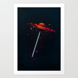 planet lollipop Art Print