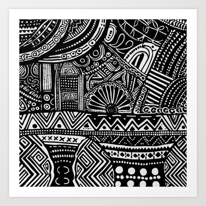 Black and White Abstract II Art Print