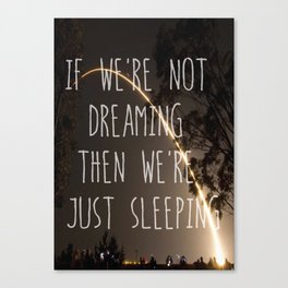 Dreaming or Sleeping Canvas Print