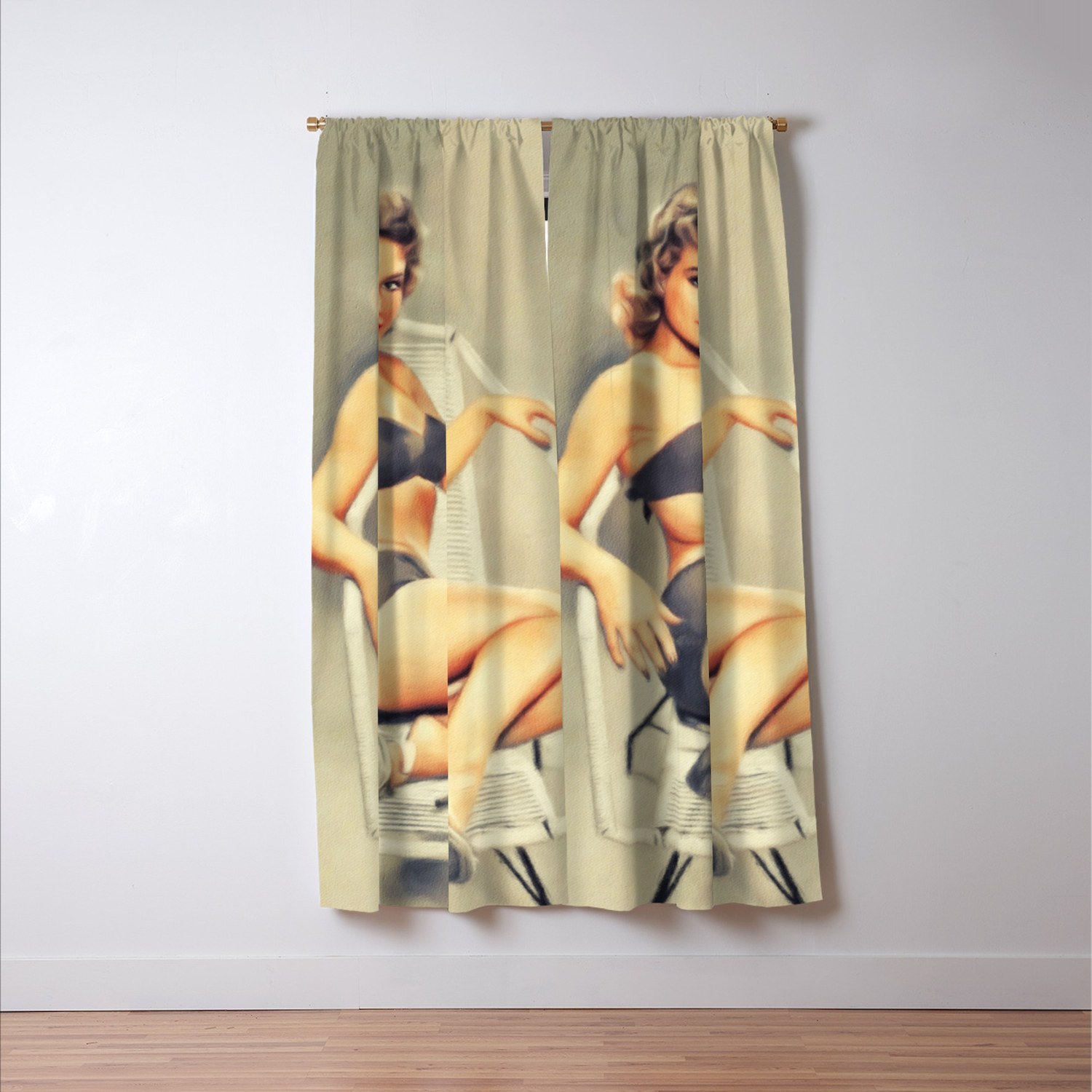 Barbara Eden Vintage Actress Blackout Curtain By Serpentfilms