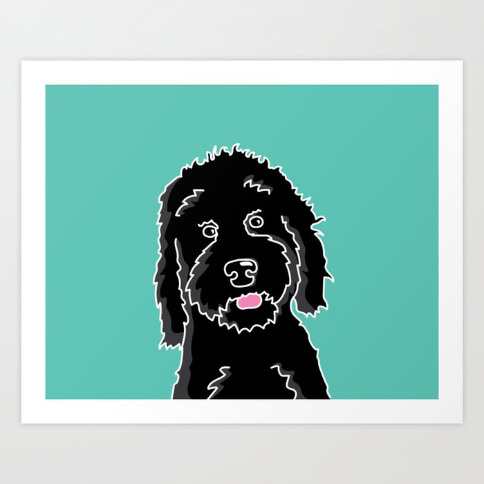 Brutus the Goldendoodle  Art Print