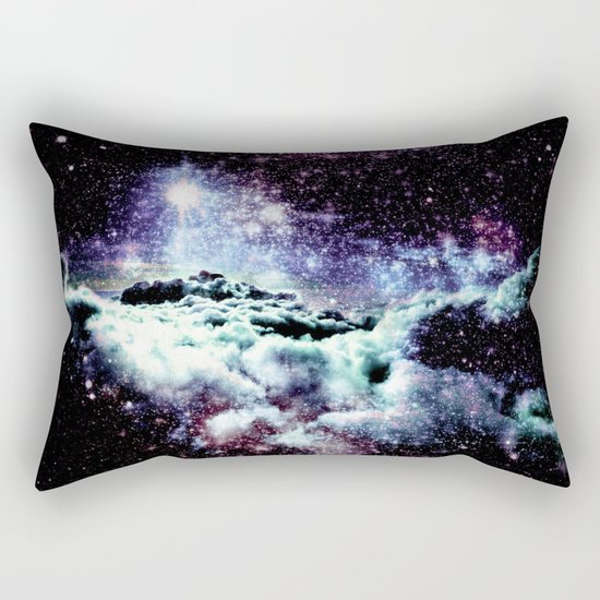 Pastel Galaxy Clouds Rectangular Pillow