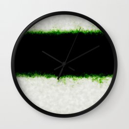 White and Black Line Wall Clock