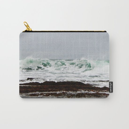 Green Wave Breaking Carry-All Pouch