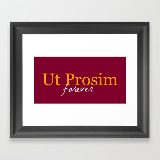 Ut Prosim Forever Framed Art Print