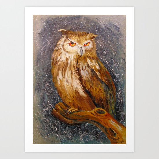 Owl Art Print