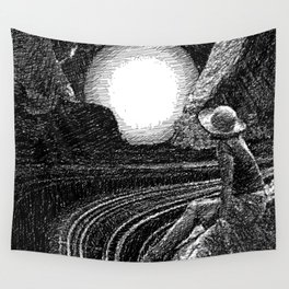 Sunset From Neptune. Wall Tapestry